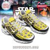 Dynamic TN-style sneakers with Star Wars graphics, white soles, and lace-up design, designed for fans of the galaxy far far away!