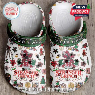 Stranger Things x Grinch x Christmas Crocs Crocband Clogs Shoes
