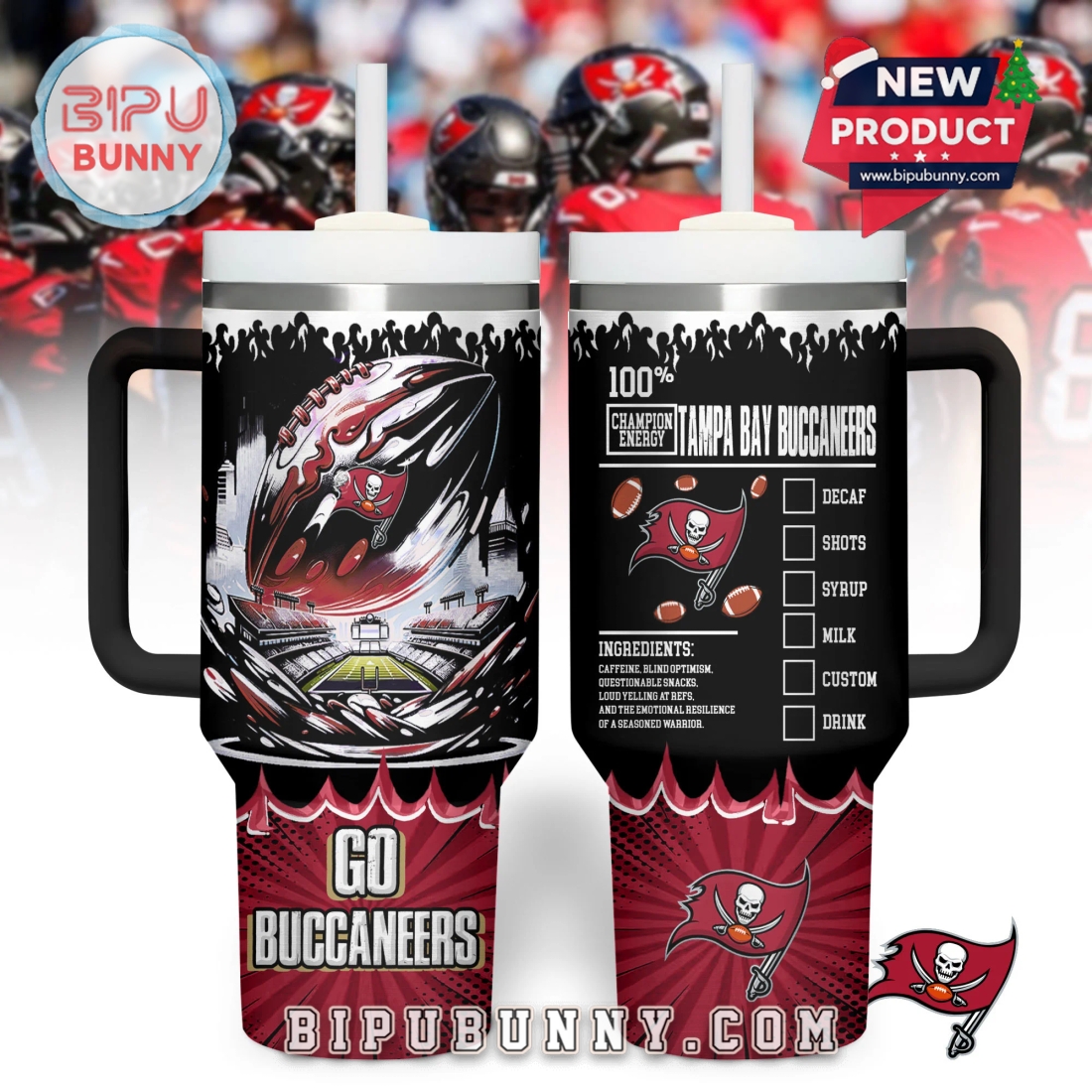 Tampa Bay Buccaneers NFL Champion Energy Tumbler 40oz Tampa Bay Buccaneers NFL Champion Energy Tumbler 40oz