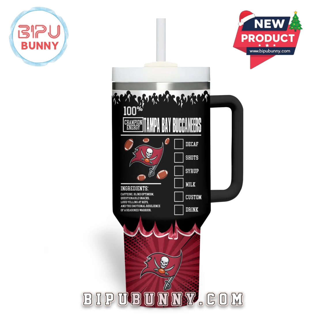 Tampa Bay Buccaneers NFL Champion Energy Tumbler 40oz Tampa Bay Buccaneers NFL Champion Energy Tumbler 40oz