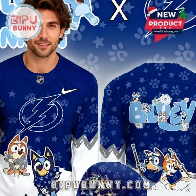 Tampa Bay Lightning NHL Bluey Night Limited Hockey Jersey