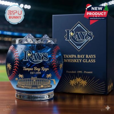Tampa Bay Rays Whiskey Glass