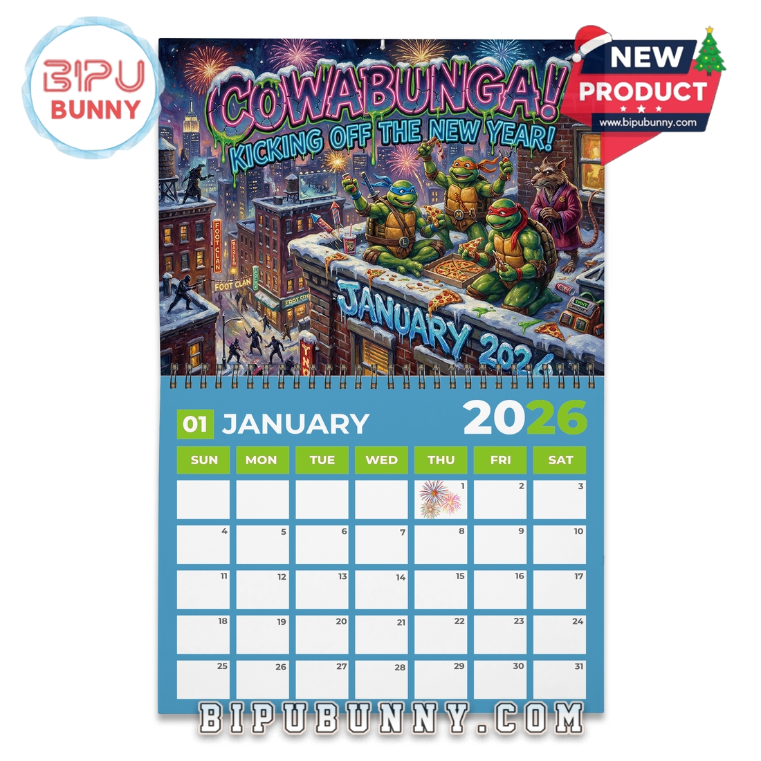 Teenage Mutant Ninja Turtles Wall Calendar 2026 Teenage Mutant Ninja Turtles Wall Calendar 2026