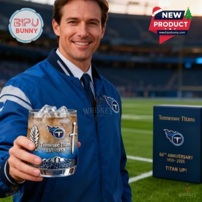 Tennessee Titans 66th Anniversary Whiskey Glass