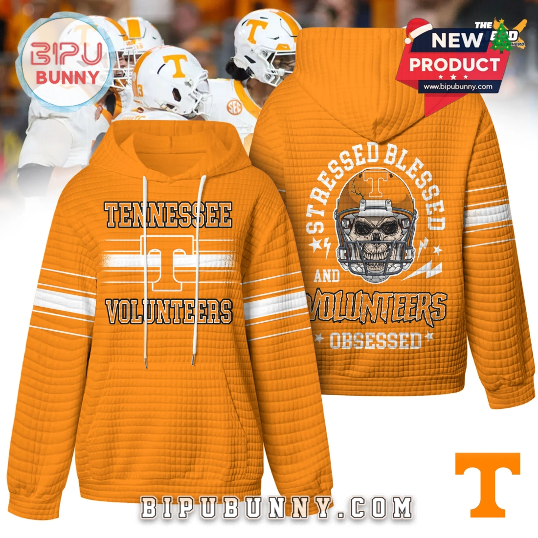 Tennessee Volunteers NCAA Obsessed Waffle Hoodie Tennessee Volunteers NCAA Obsessed Waffle Hoodie