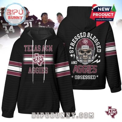Texas A&M Aggies NCAA Obsessed Waffle Hoodie