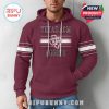 Maroon hoodie featuring Aggies graphics and practical front pocket styled for men!