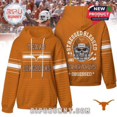 Texas Longhorns NCAA Obsessed Waffle Hoodie