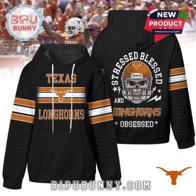 Texas Longhorns NCAA Obsessed Waffle Hoodie