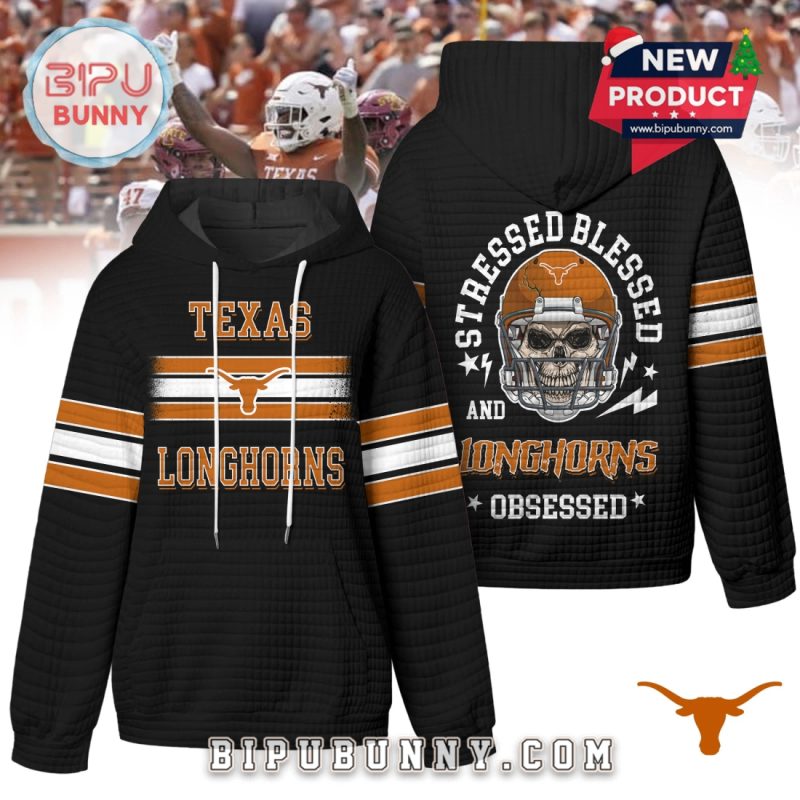 Texas Longhorns NCAA Obsessed Waffle Hoodie