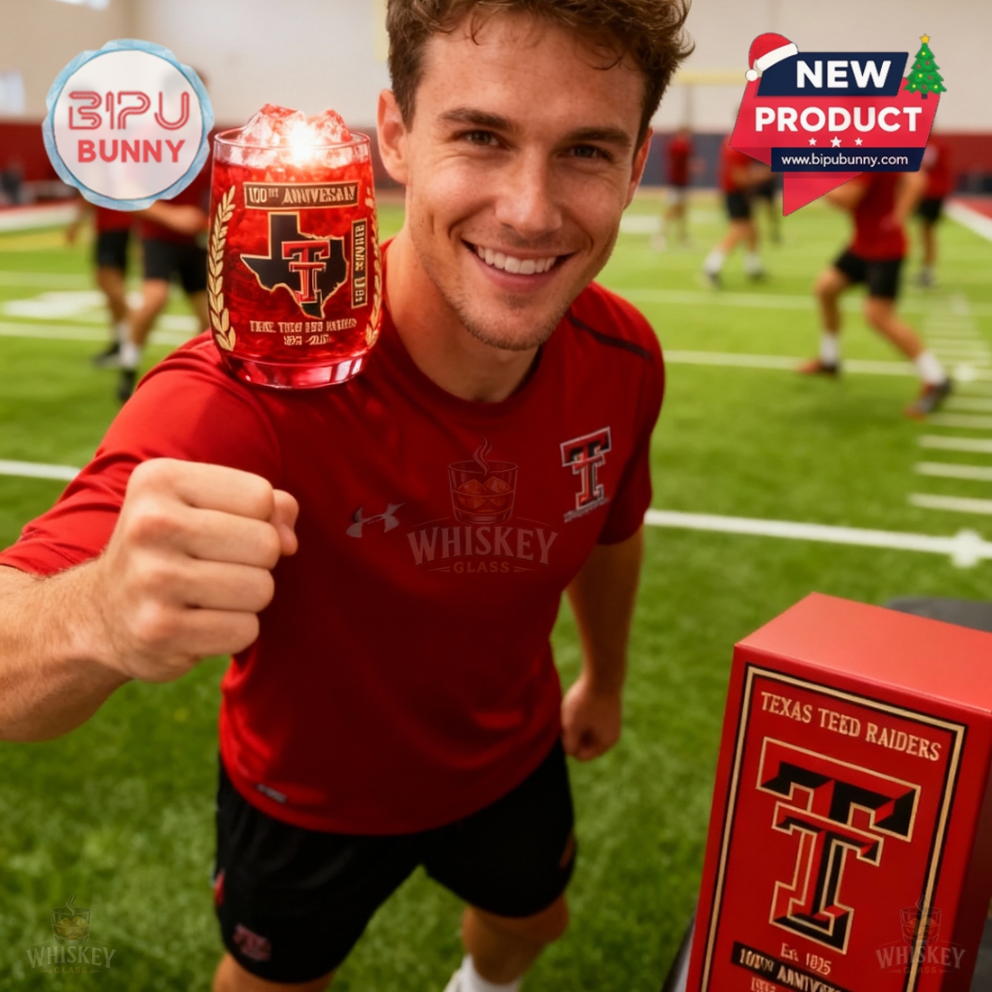 Texas Tech Red Raiders 100th Anniversary Whiskey Glass Texas Tech Red Raiders 100th Anniversary Whiskey Glass