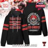 Black hoodie with red Texas Tech accents and statement back print designed for dedicated Red Raiders fans.