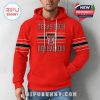 Texas Tech hoodie in red with team graphics modeled casually for a spirited, everyday fan look.