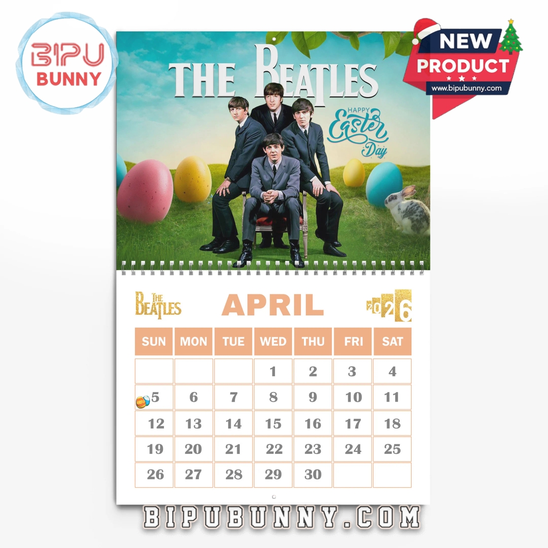 The Beatles Wall Calendar 2026 The Beatles Wall Calendar 2026