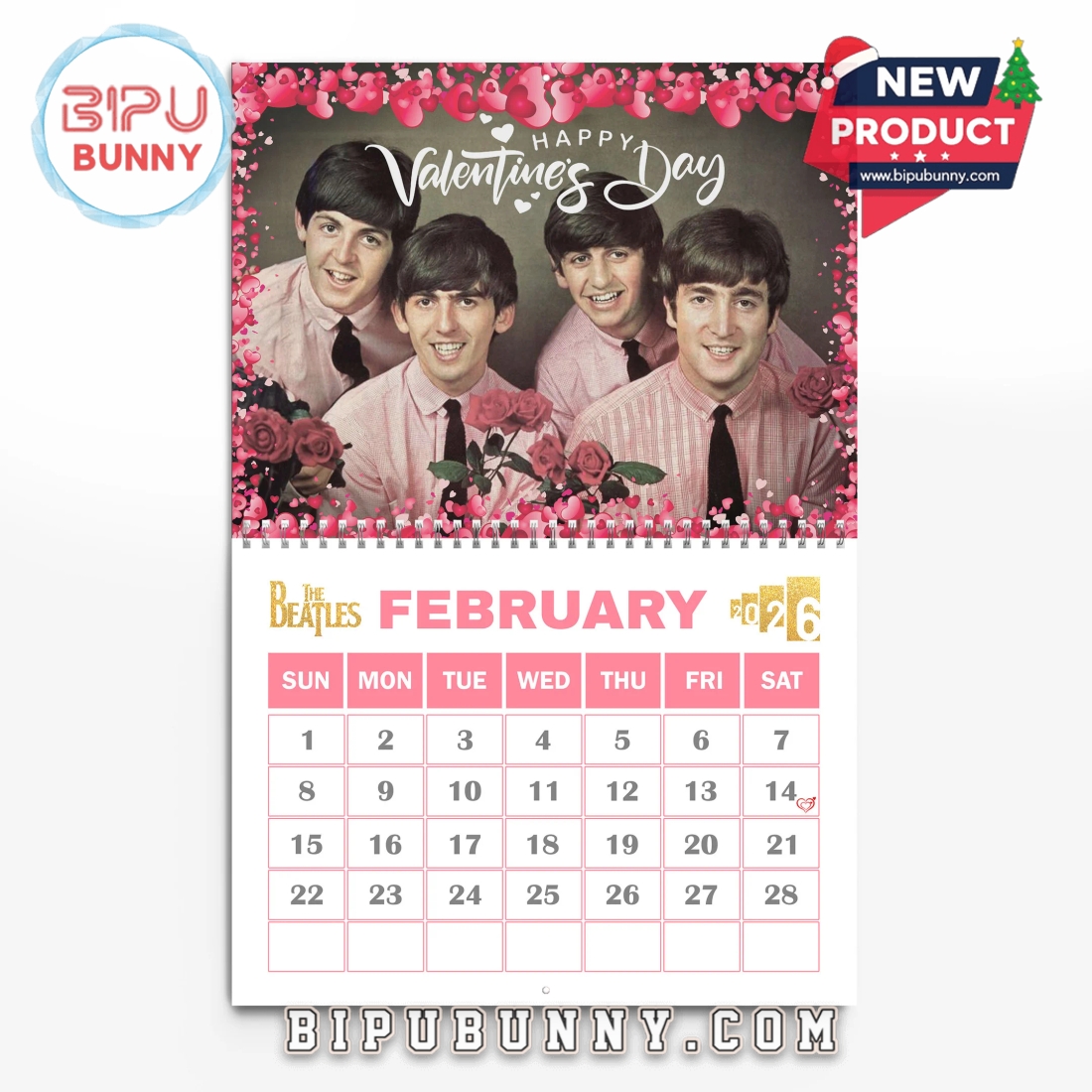 The Beatles Wall Calendar 2026 The Beatles Wall Calendar 2026