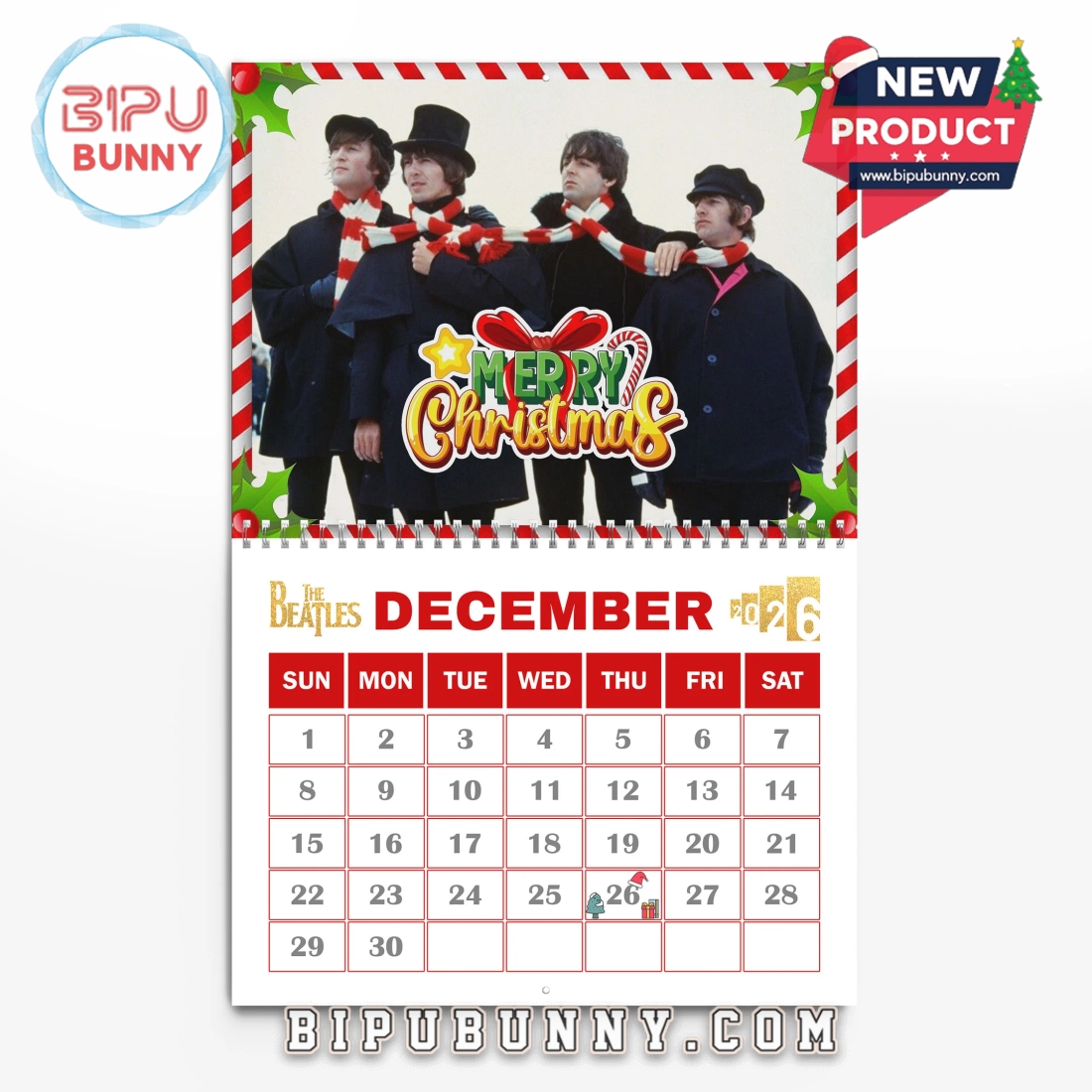 The Beatles Wall Calendar 2026 The Beatles Wall Calendar 2026