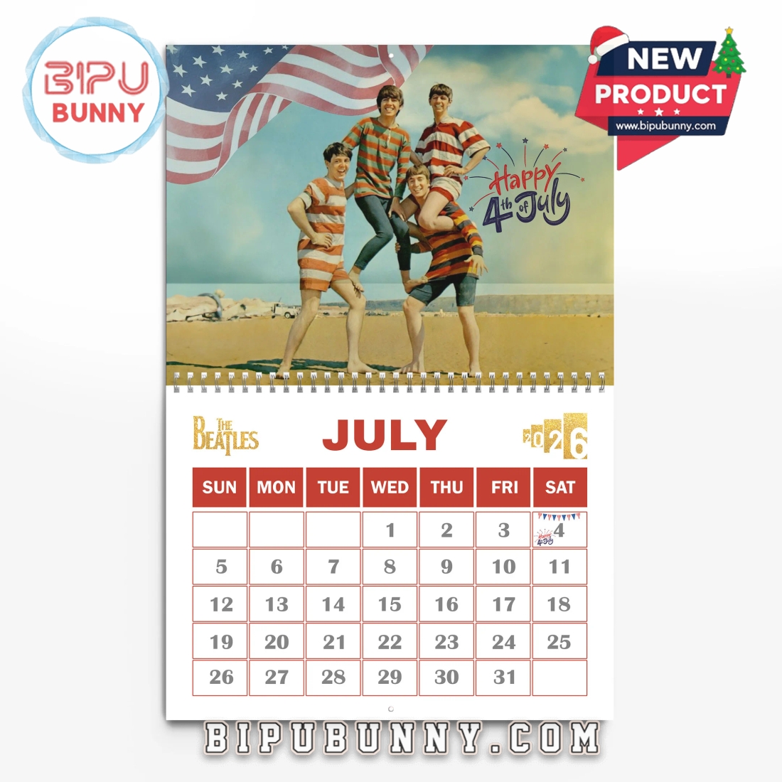 The Beatles Wall Calendar 2026 The Beatles Wall Calendar 2026