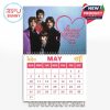 The Beatles May 2026 calendar page bringing a heartfelt Mother’s Day message with soft colors and formal band styling!