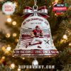 Christmas bell ornament for Big Ten Champions 2025 with football player and historical dates.