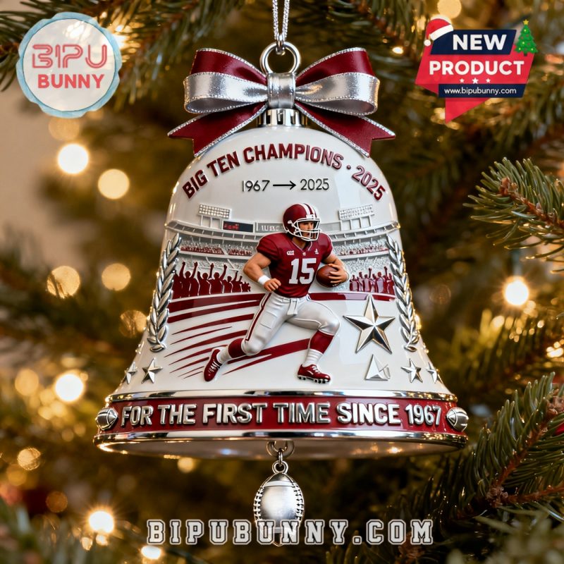 The Hoosiers Big Ten Champions Bell Ornament