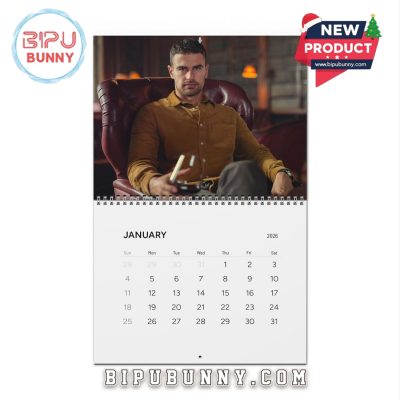 Theo James Wall Calendar 2026