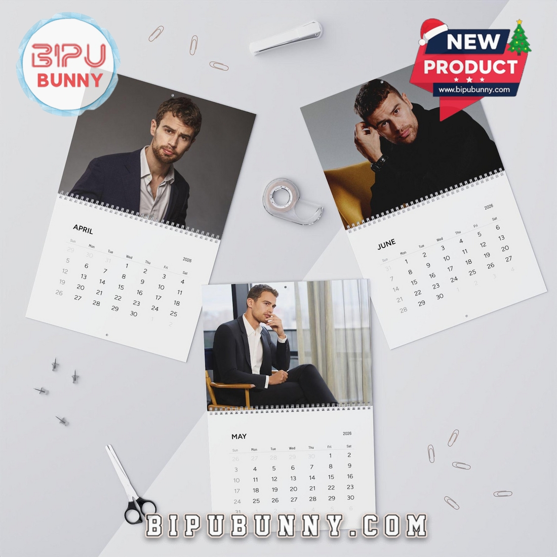 Theo James Wall Calendar 2026 Theo James Wall Calendar 2026