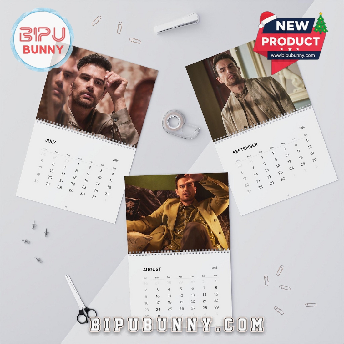 Theo James Wall Calendar 2026 Theo James Wall Calendar 2026