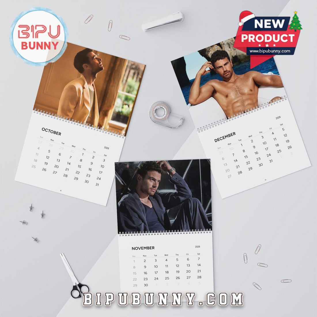 Theo James Wall Calendar 2026 Theo James Wall Calendar 2026