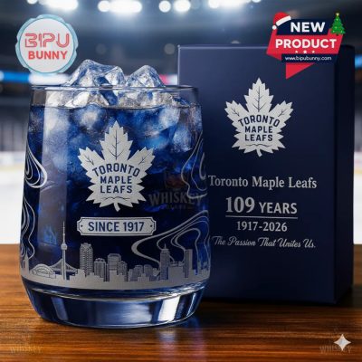 Toronto Maple Leafs 109th Anniversary Whiskey Glass
