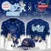 Toronto Maple Leafs Bluey jersey displayed from front and back with full character artwork!