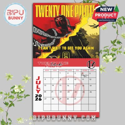 Twenty One Pilots Wall Hanging Calendar 2026