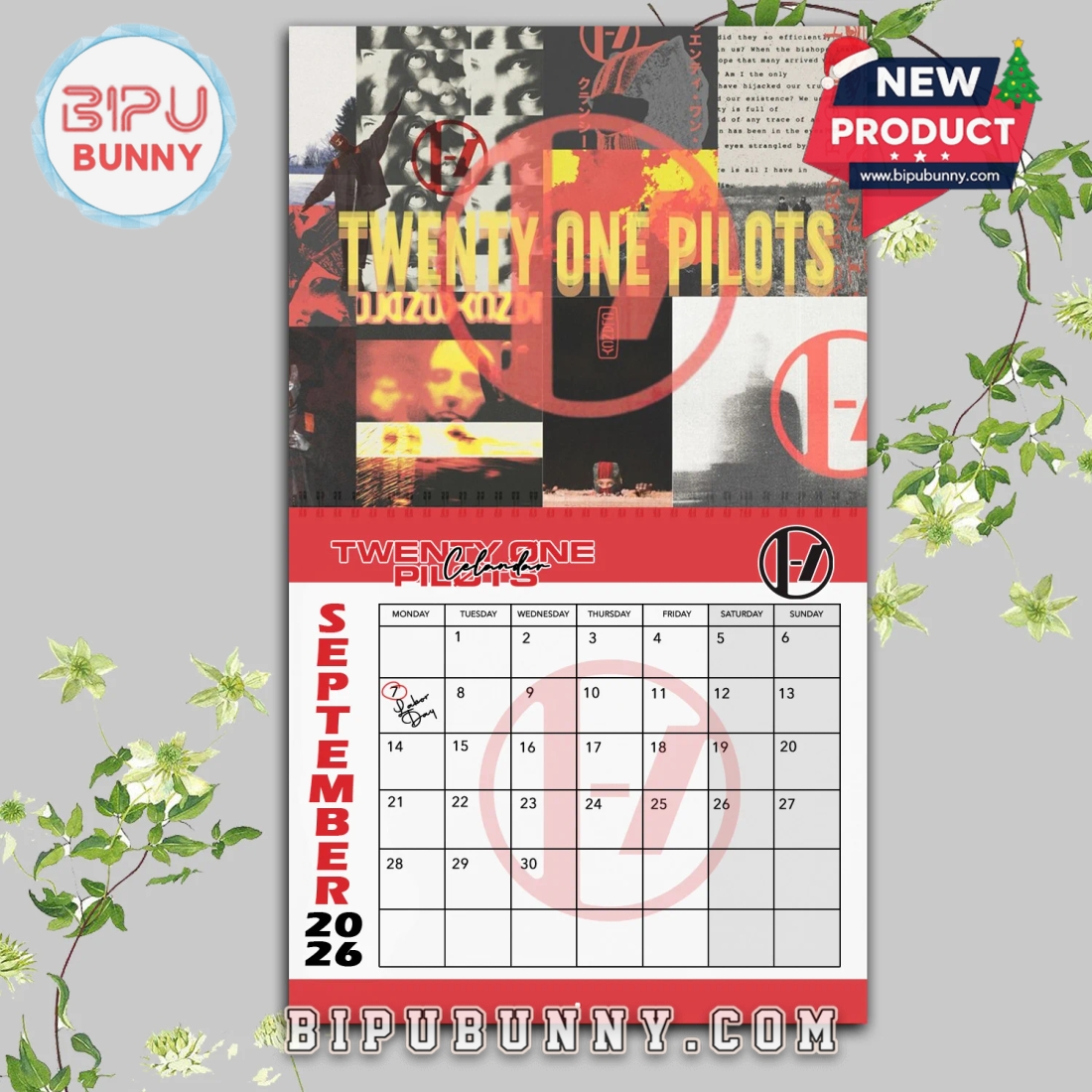 Twenty One Pilots Wall Hanging Calendar 2026 Twenty One Pilots Wall Hanging Calendar 2026