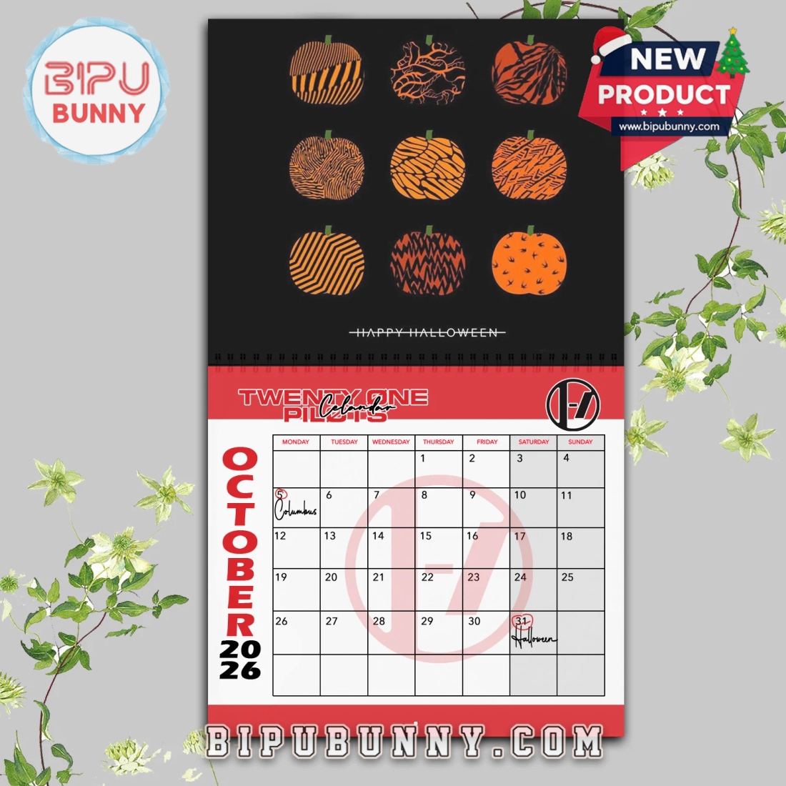 Twenty One Pilots Wall Hanging Calendar 2026 Twenty One Pilots Wall Hanging Calendar 2026