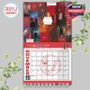 December 2026 calendar design by Bipubunny with Twenty One Pilots collage art, handwritten elements, and a Christmas highlight!