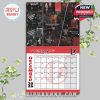 Cover of the 2026 Breach calendar by Bipubunny showing Twenty One Pilots in striking red visuals and Breach branding!