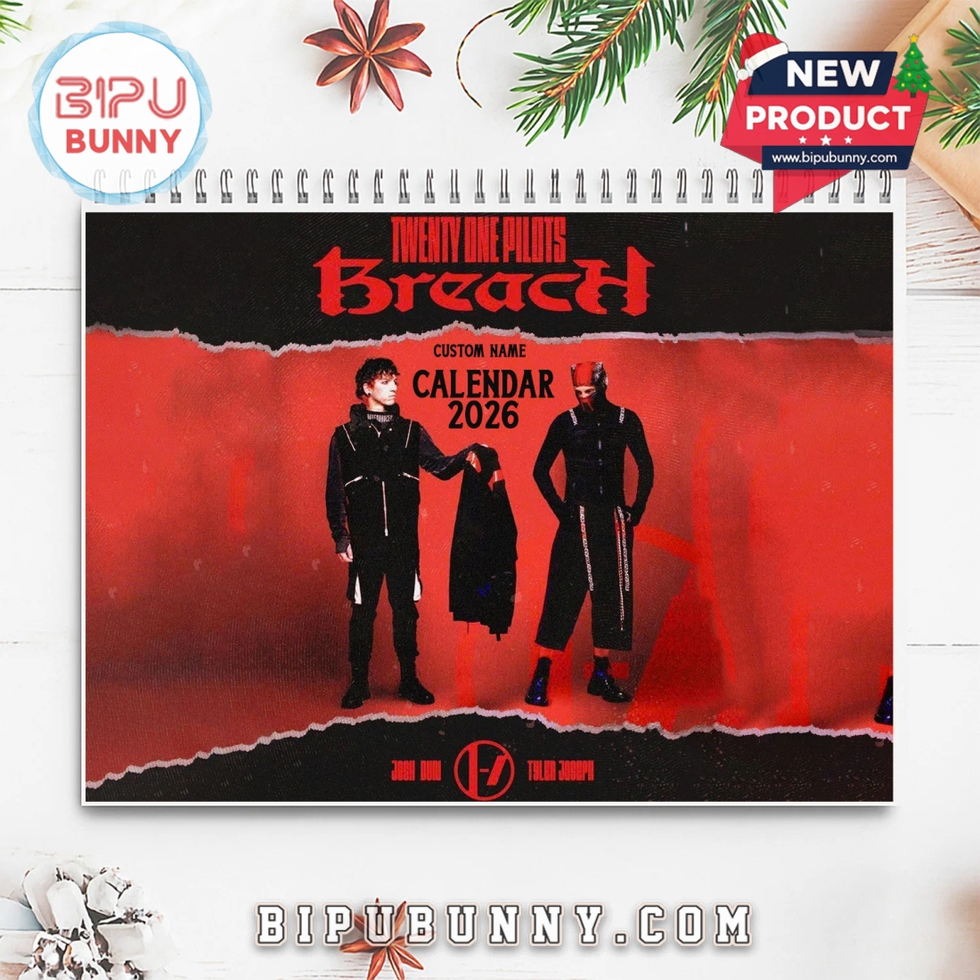 Twenty One Pilots Wall Hanging Calendar 2026 Twenty One Pilots Wall Hanging Calendar 2026