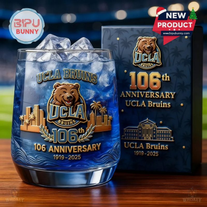 UCLA Bruins 106th Anniversary Whiskey Glass UCLA Bruins 106th Anniversary Whiskey Glass