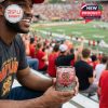 Maryland Terrapins whiskey glass with university logo and stadium background.!