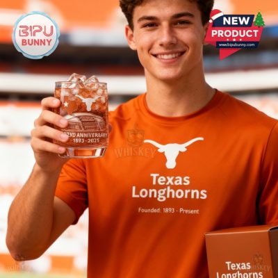 University of Texas Longhorns 132nd Anniversary Whiskey Glass