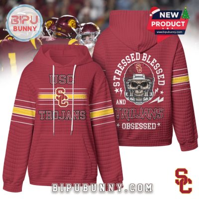 USC Trojans NCAA Obsessed Waffle Hoodie
