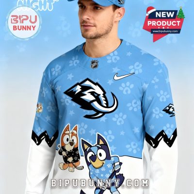Utah Mammoth NHL Bluey Night Limited Hockey Jersey