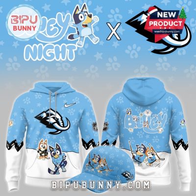 Utah Mammoth NHL Bluey Night Limited Hoodie