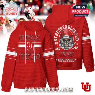 Utah Utes NCAA Obsessed Waffle Hoodie