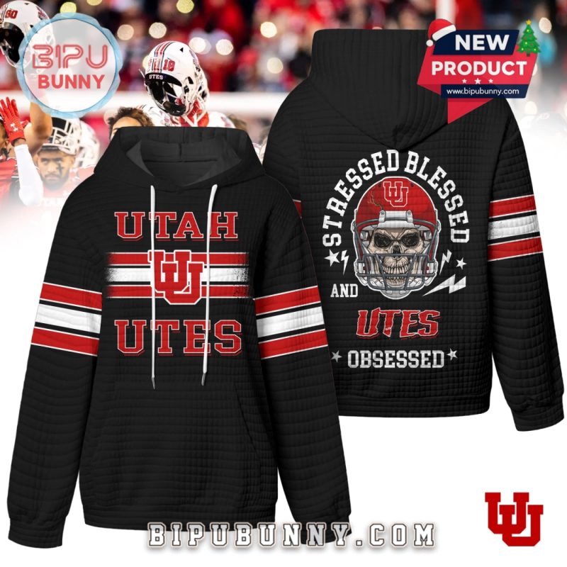 Utah Utes NCAA Obsessed Waffle Hoodie