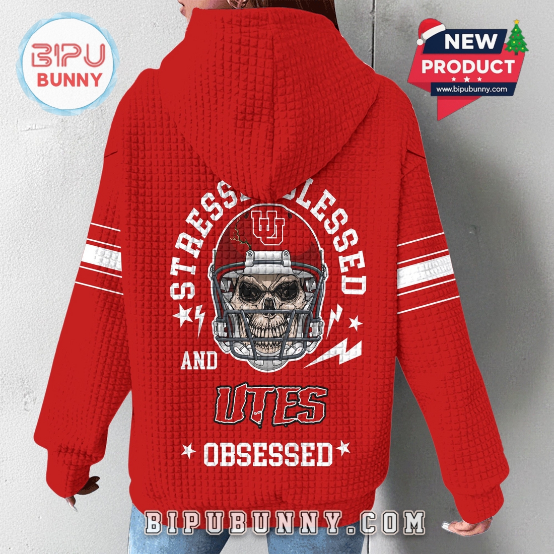 Utah Utes NCAA Obsessed Waffle Hoodie Utah Utes NCAA Obsessed Waffle Hoodie