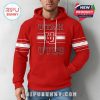 Front of red men’s hoodie showing UTAH UTES branding with a classic athletic style perfect for college football fans!