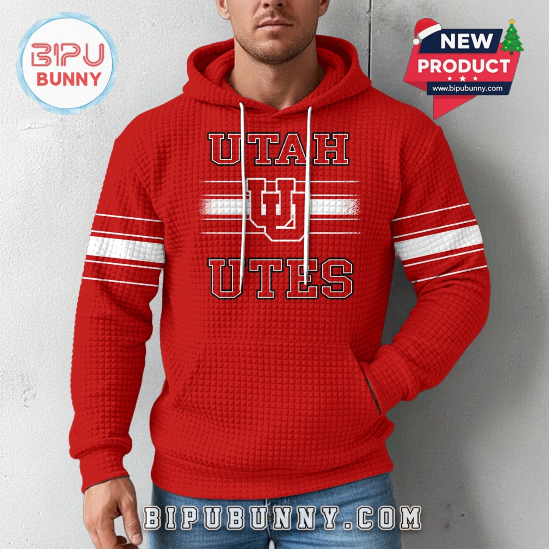 Utah Utes NCAA Obsessed Waffle Hoodie Utah Utes NCAA Obsessed Waffle Hoodie