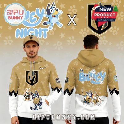 Vegas Golden Knights NHL Bluey Night Limited Hoodie