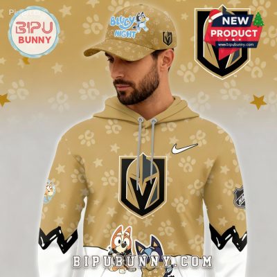 Vegas Golden Knights NHL Bluey Night Limited Hoodie