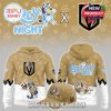 Front and back view of Bluey Night Las Vegas Golden Knights hoodie with matching cap!